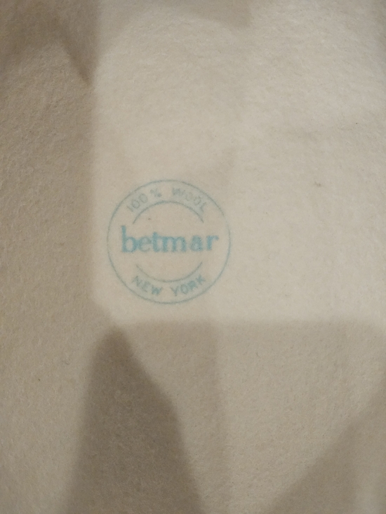 Vintage Betmar NY Cream Ivory Wool Felt Cloche Bowler Hat Brown Ribbon Bow main image 7